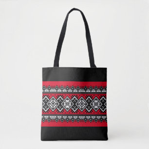 Bolsa Tote Bordado vermelho