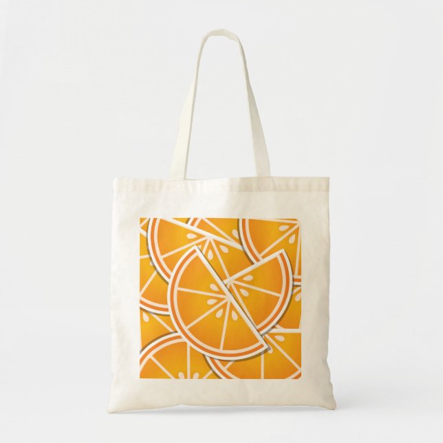 Bolsa Tote Bordas de laranja fungo (Frente)