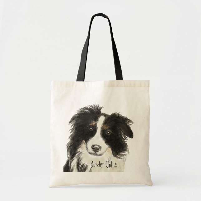 Bolsa Tote Border Collie Dog o (Frente)