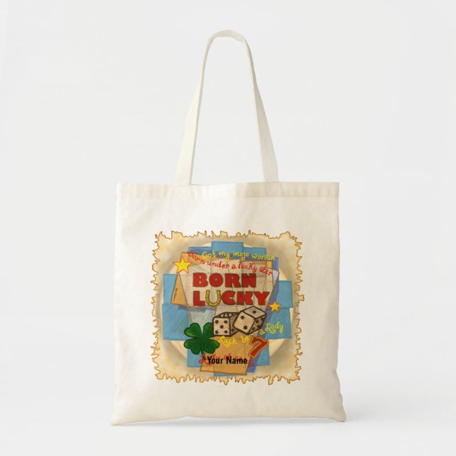 Bolsa Tote Born Lucky poker (Frente)