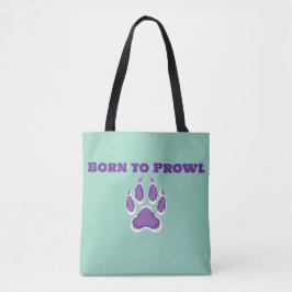 Bolsa Tote Born to Prowl – Magenta Raccoon Paw 