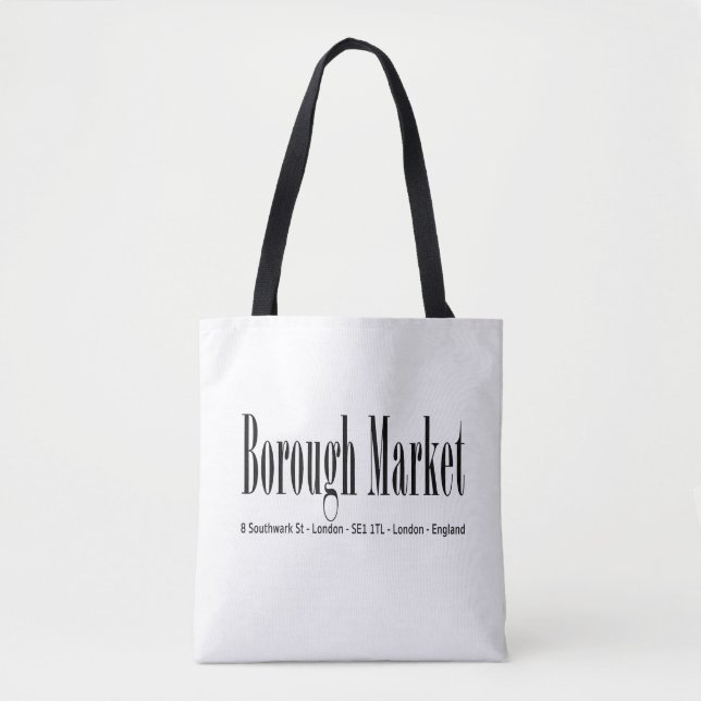 Bolsa Tote Borough Market London (Frente)