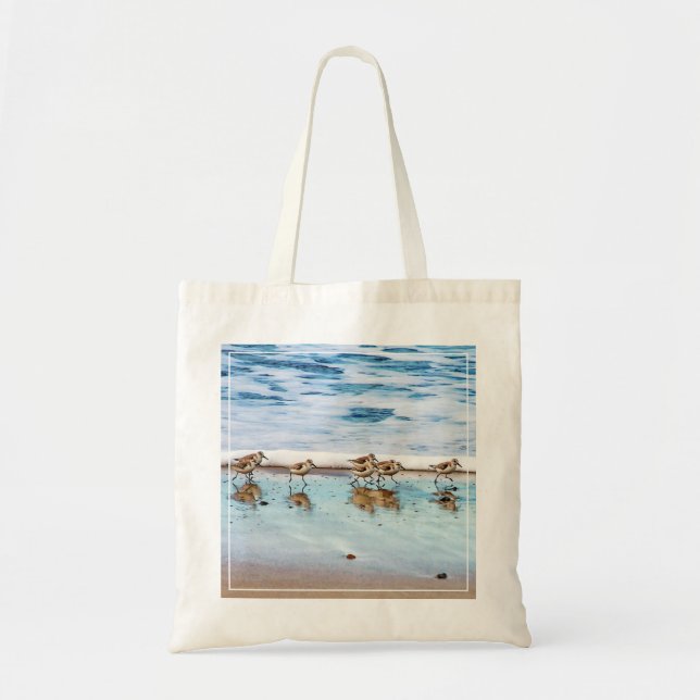 Bolsa Tote Borrelhos que funcionam ao longo da praia (Frente)