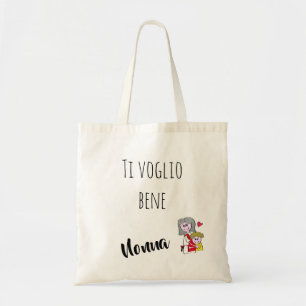Bolsa Tote Borsa Ti voglio bene Nonna - maschietto
