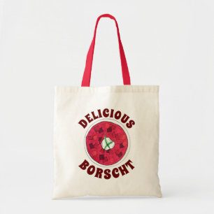 Bolsa Tote Borscht Leste Europeu Beet Beet Sopa