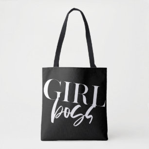Bolsa Tote Boss Girl Texto Branco moderno