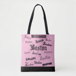 Bolsa Tote Boston Black Fonts