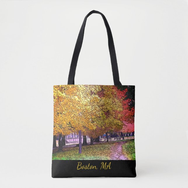 Bolsa Tote Boston, Massachusetts Fall Foliage (Frente)