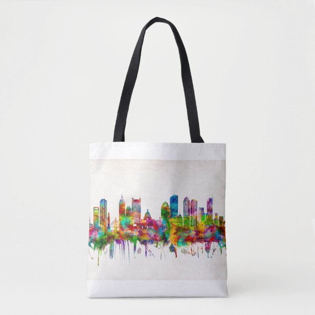 Bolsa Tote Boston Massachusetts Skyline (Frente)