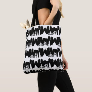 Bolsa Tote Boston Skyline Stripe