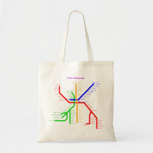 Bolsa Tote Boston subway Bag