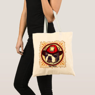 Bolsa Tote Boston Terrier Bombeiro