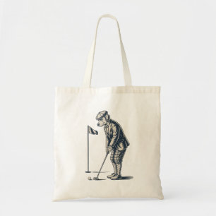 Bolsa Tote Boston Terrier Golfe Vintage Cão Jogando Golfe Mãe
