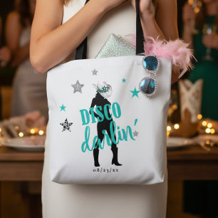 Bolsa Tote Bota e Brilho Disco Querida Azul ID925