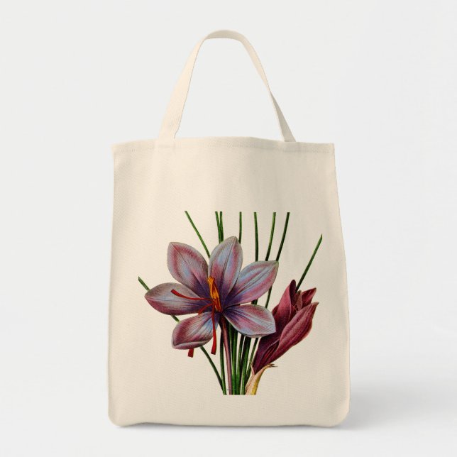 Bolsa Tote Botânica: Açafrão (Frente)
