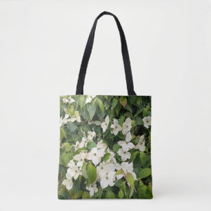 Bolsa Tote Botânica Flor de Branca