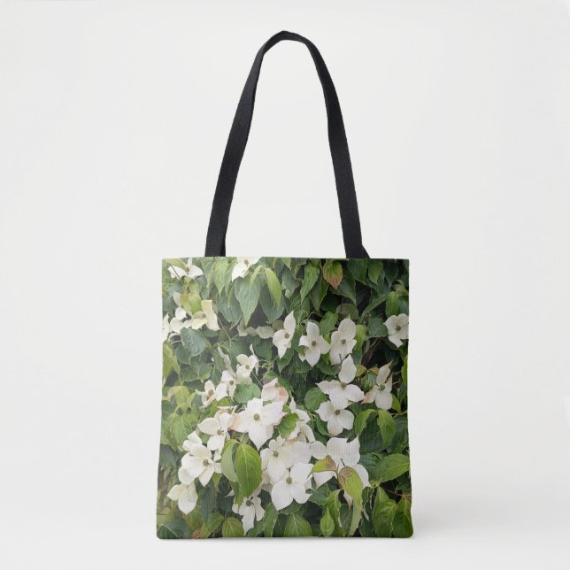 Bolsa Tote Botânica Flor de Branca (Frente)