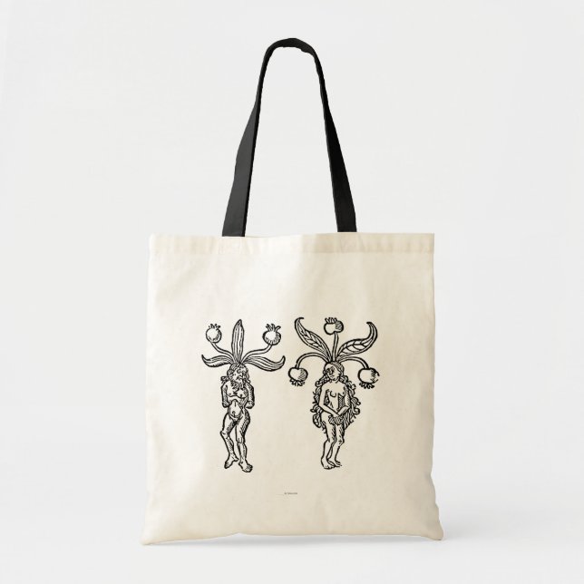 Bolsa Tote Botânica: Mandrake, 1476 (Frente)