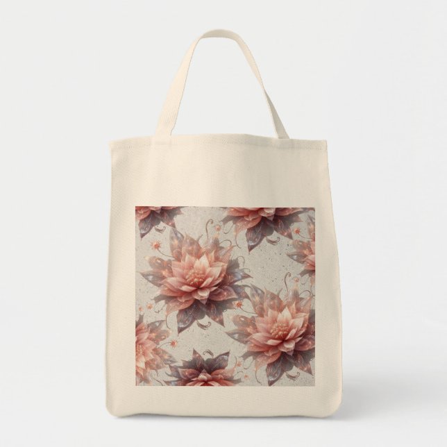 Bolsa Tote Botanical Floral Grocery Tote – Eco Friendly bag (Frente)