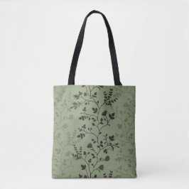 Bolsa Tote Botanical Serenade delicate floral silhouette