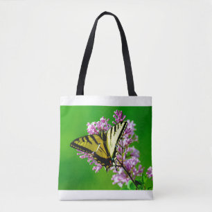 BOLSA TOTE BOTÃO AMARELO EM FLORES DE TINTA