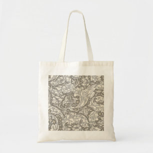 Bolsa Tote Botão de solteiro em damasco antigo William Morris