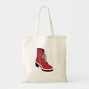 Bolsa Tote Botas Western Pretas Vermelhas