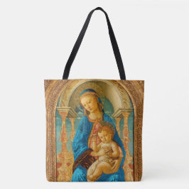 Bolsa Tote Botticelli (1445-1510) Madonna & Criança Enthroned