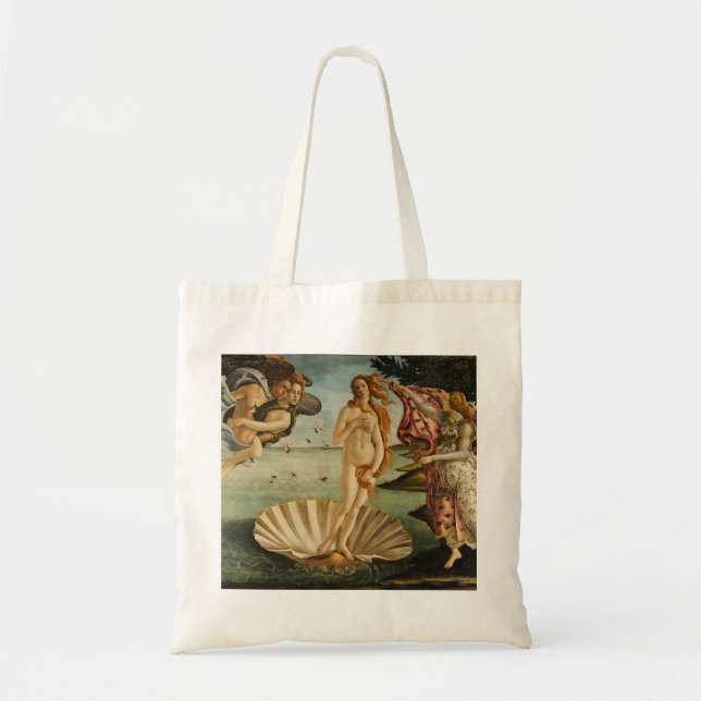 Bolsa Tote Botticelli o nascimento de Venus (Frente)