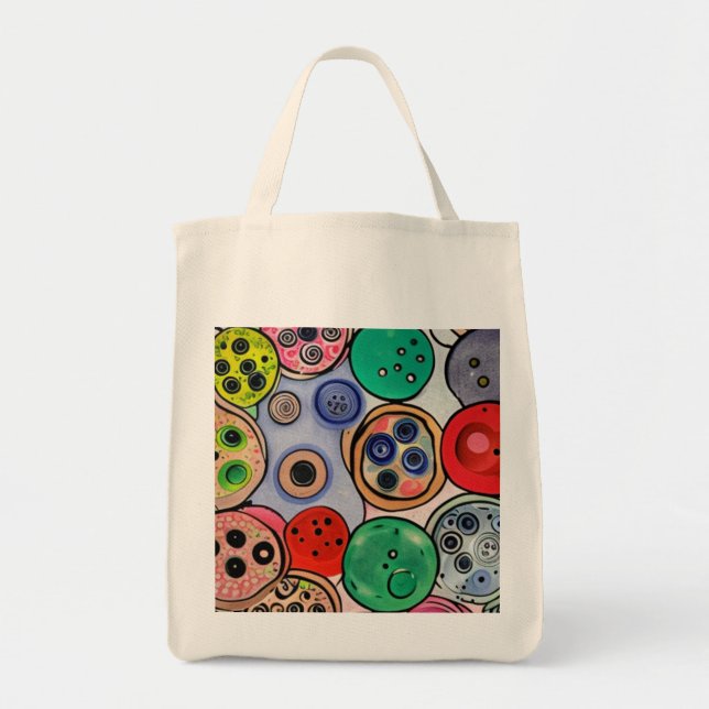Bolsa Tote Botton Art (Frente)