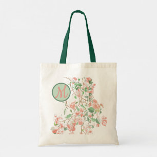 Bolsa Tote Bougainvillea Monograma Floral Rosa