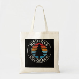 Bolsa Tote Boulder Colorado CO Vintage Graphic Retro 70s