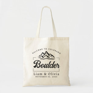 Bolsa Tote Boulder Colorado Wedding Welcome Tote Bag