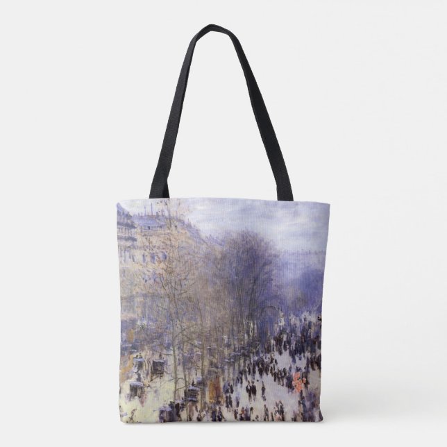 Bolsa Tote Boulevard des Capucines de Claude Monet, Arte Fino (Verso)