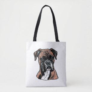 Bolsa Tote Boxer Buddy Humorous Protetor