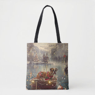 Bolsa Tote Boxer Christmas Fesage Voyage