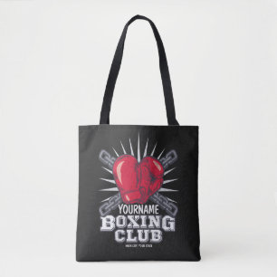 Bolsa Tote Boxer de campeão de combate personalizado para luv