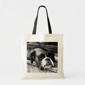 Bolsa Tote Boxer Dog On Windowsill btcn