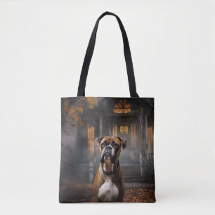 Bolsa Tote Boxer Halloween Scary