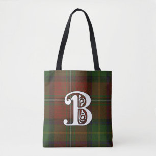 Bolsa Tote Boyd Clan Tartan Monograma