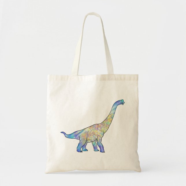 Bolsa Tote Brachiosaurus Pré-Histórico Fofo Dinossauro Juráss (Frente)