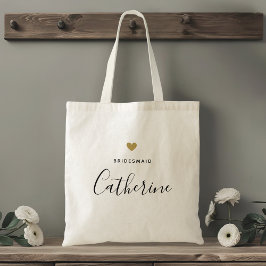 Bolsa Tote Brag Tote de Bridesmaid Moderna Dourada