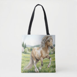 Bolsa Tote Brana Pinto Palomino Aquarela Islandesa