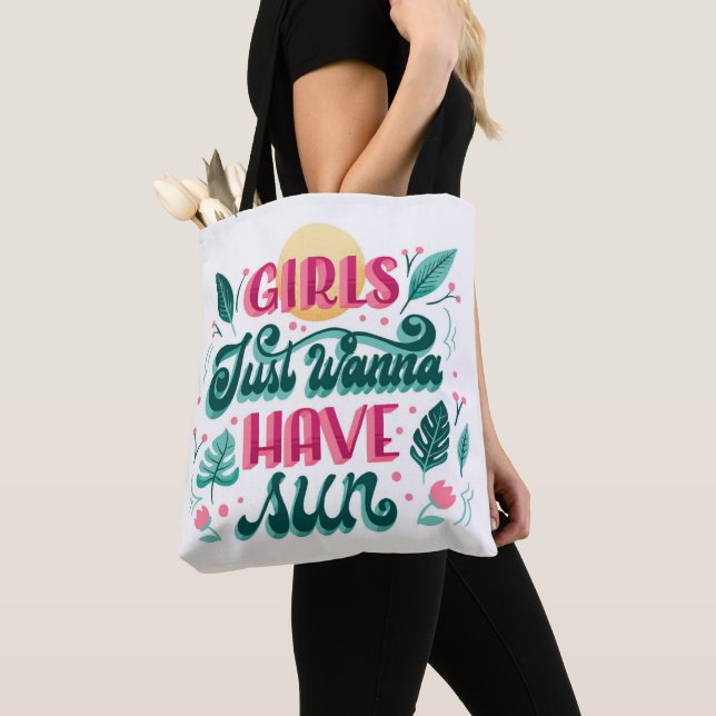 Bolsa tote branca com alças pretas (Close Up)