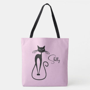 Bolsa Tote Branca, Magra, preto, rosa pessoal