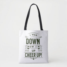 BOLSA TOTE BRANCA WOMEN'S NOW I'M UP CHEER UP