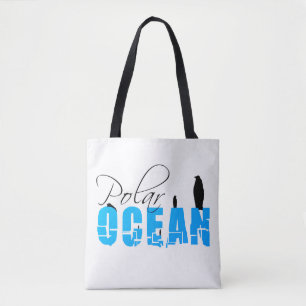 Bolsa Tote Branco do Oceano Polar Personalizável
