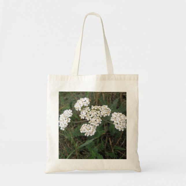 Bolsa Tote Brancos Flores Selvagens Tote Bag (Frente)