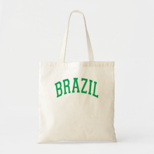 Bolsa Tote Brasil Archou Camiseta de Texto Verde