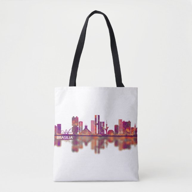 Bolsa Tote Brasília Brasil Skyline (Frente)